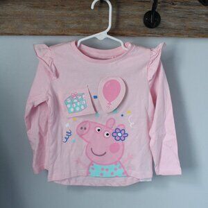 Peppa Pig Size 2-3 Years Pink L/S Top